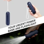 Mini ventilador recargable con batería externa - refresca tu cuerpo y carga tu celular simultáneamente - Imagen 5