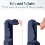 Mini ventilador recargable con batería externa - refresca tu cuerpo y carga tu celular simultáneamente - Imagen 4
