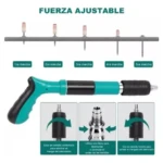 Pistola remachadora manual de acero inoxidable con cabezal móvil - Reduce fatiga y permite trabajar en espacios reducidos - Imagen 4