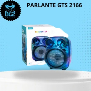 Set x2 Parlante Portátil Bluetooth GTS-2166 RGB - Reproduce música y ambienta con luz
