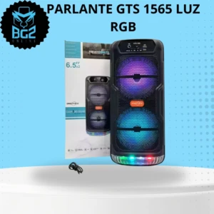 Cabina Parlante Bluetooth GTS-1565 RGB - Anima fiestas y karaoke con sonido claro