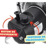 Ventilador Pedestal 12 Pulgadas con 3 As - Imagen 6