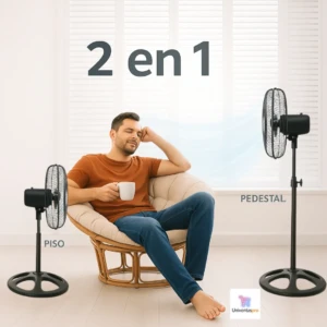 Ventilador Pedestal 12 Pulgadas con 3 As