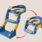 Escalera de baño para bebé plegable y ajustable - Entrena a tu hijo con seguridad en el inodoro - Imagen 2