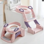 Escalera de baño para bebé plegable y ajustable - Entrena a tu hijo con seguridad en el inodoro