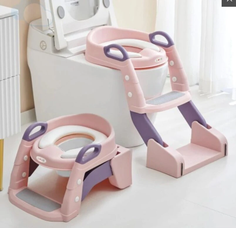 Escalera de baño para bebé plegable y ajustable - Entrena a tu hijo con seguridad en el inodoro