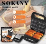 Máquina para Corndogs Sokany sin aceite - Cocina snacks crujientes y saludables en minutos