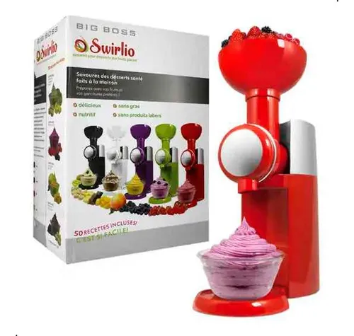 Dispensador de Helado Swirlio para Postres Artesanales sin Conservantes - Prepara Helado Saludable en 3 Minutos