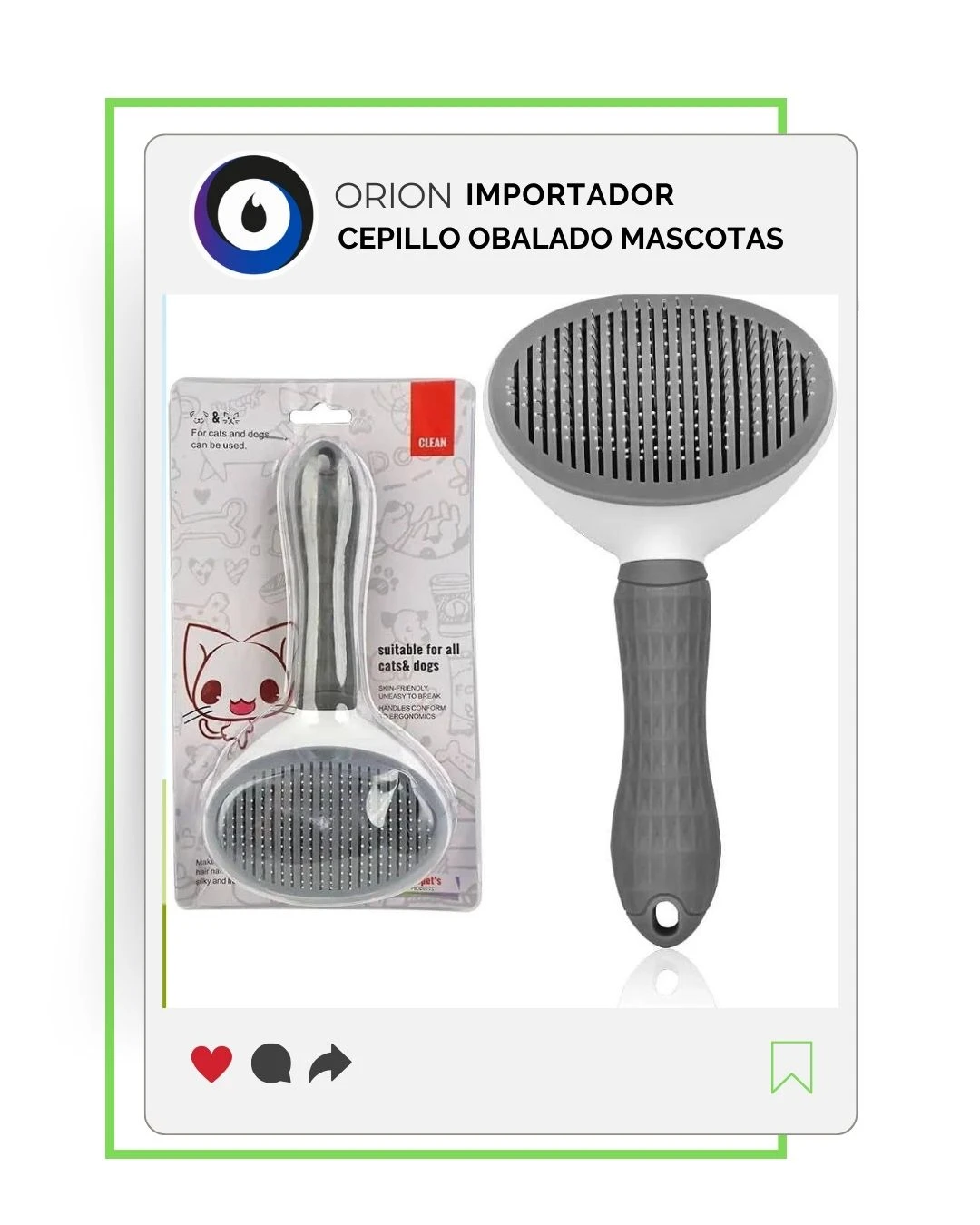 Set x3 Cepillo para Mascotas