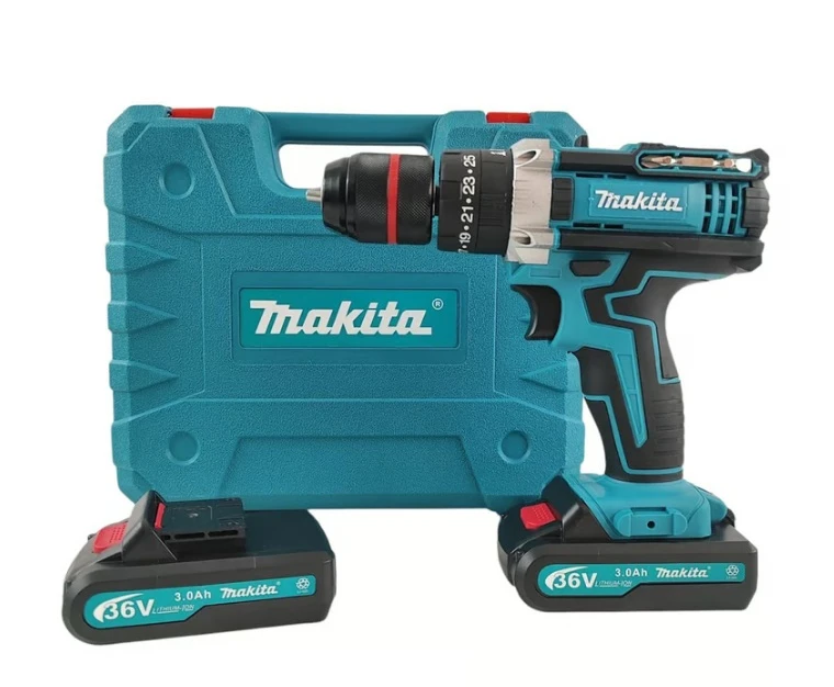Taladro inalámbrico 36V mandril metálico - Perfora muros y madera con autonomía sin cables