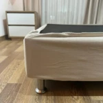 Forro Base Cama Semidoble Beige con Banda Elástica - Renueva tu base de cama en segundos