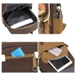 Mochila Capibara Kawaii Escolar para niños con compartimentos organizados - Facilita el transporte ordenado de útiles sin cansar la espalda - Imagen 2
