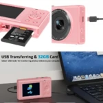 Cámara Digital 4K con Zoom 16X y 44MP - Captura momentos nítidos en alta definición para viajes y vlogs