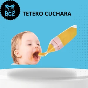 Set x2 Biberón con Cuchara de Silicona para Bebé 90 Ml - Facilita comer papillas limpias