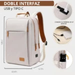 Mochila Inteligente Antirrobo con Usb 15 - Imagen 6