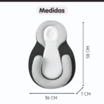 Almohada ergonómica para bebé con soporte anatómico - Ayuda a prevenir cabeza plana y alivia cólicos - Imagen 7