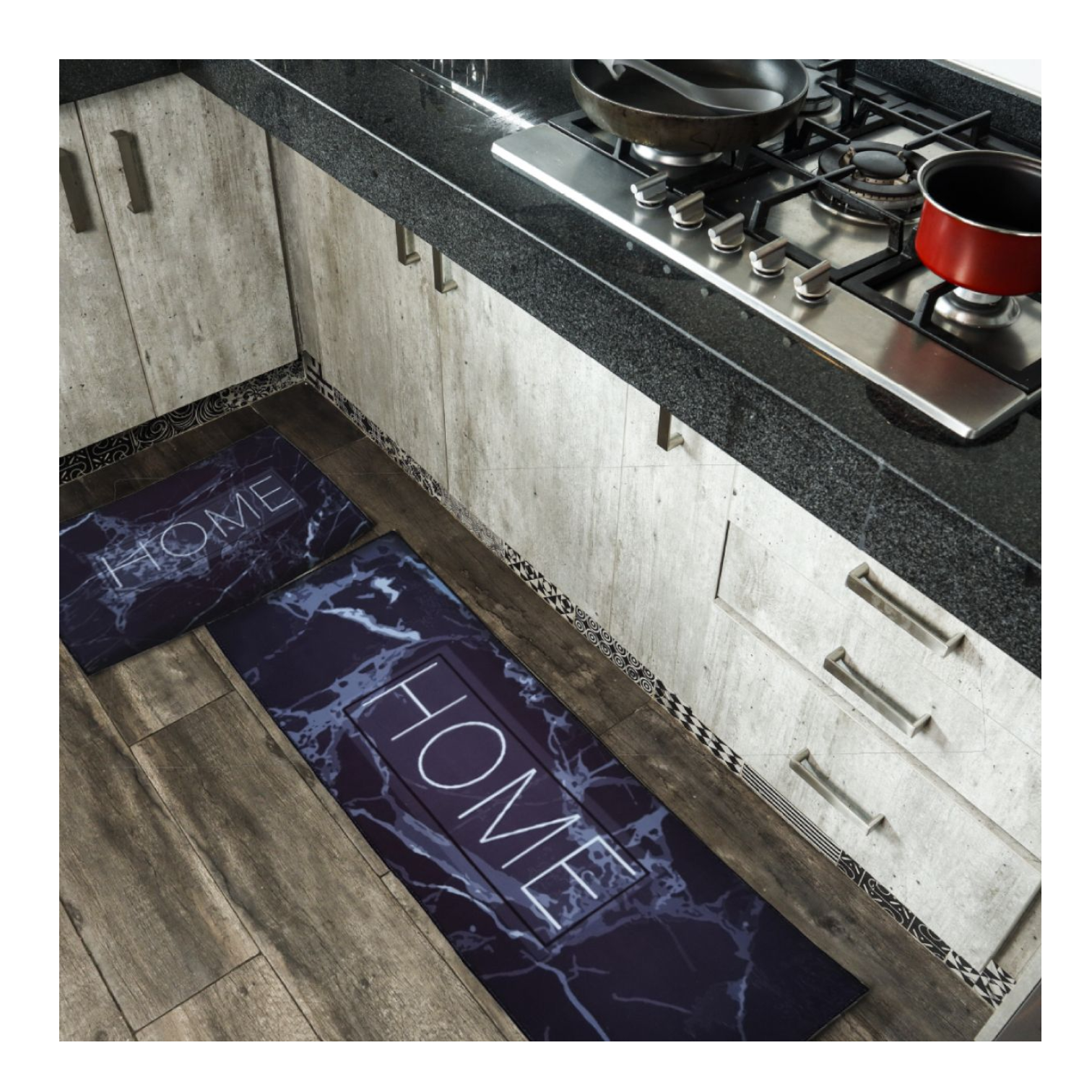 Set de 2 Tapetes Alfombra para Cocina