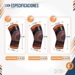 Rodillera Ortopédica Deportiva Naranja S - Imagen 4