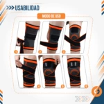 Rodillera Ortopédica Deportiva Naranja S - Imagen 2