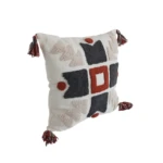 Cojín decorativo con bordado en relieve y borlas - Aporta un toque sofisticado y acogedor a cualquier ambiente interior - Imagen 2