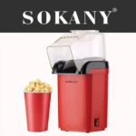 Máquina de Crispetas Eléctrica Sokany sin aceite - Prepara palomitas caseras saludables en minutos