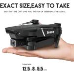 Drone Plegable E88 Pro Cámara Dual 4K - Captura paisajes aéreos nítidos en viajes y aventuras - Imagen 4