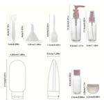 Kit Viaje 11Pz Botellas Antifugas