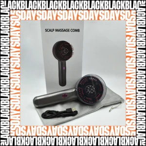 Masajeador capilar eléctrico inalámbrico con luz roja LED - Estimula circulación y crecimiento del cabello en minutos
