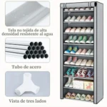 Zapatero con Forro Rack Organizador Meta - Imagen 3