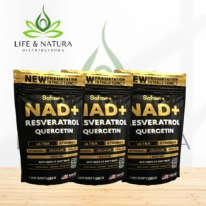 Suplemento NAD Resveratrol Quercetina en Bolsillo - Aumenta Energía y Protege Células