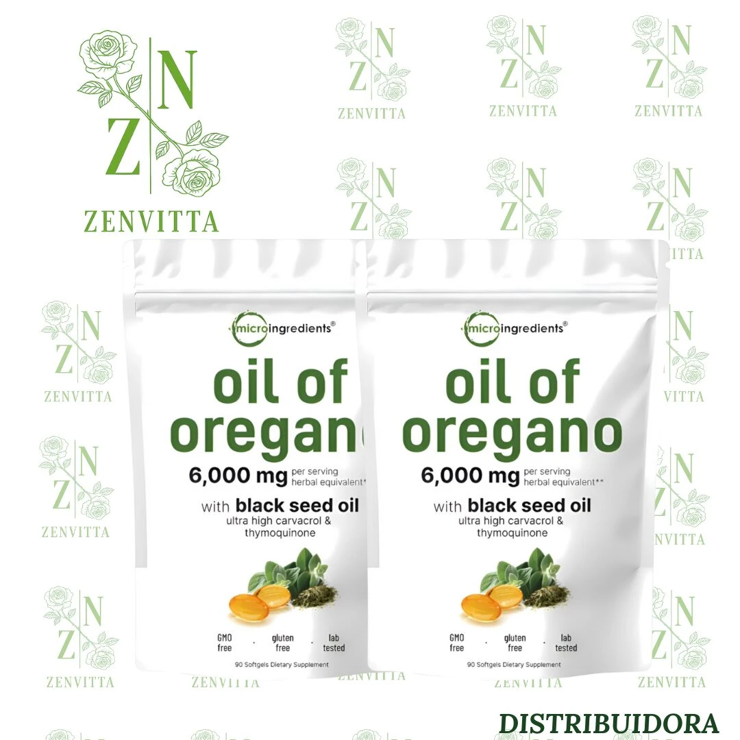 Aceite esencial de orégano en polvo 6000mg - Apoya tu sistema inmune y reduce la inflamación