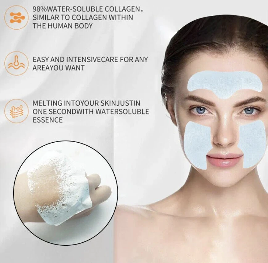 Set x2 Parche Hidrosoluble de Colágeno con Esencia - Hidrata profunda y revitaliza tu piel al instante
