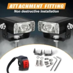 Kit de luces exploradoras Slim con interruptor - Mejora tu visibilidad nocturna en terrenos difíciles - Imagen 2