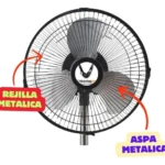 Ventilador Pedestal 3 Aspas 2En1 10"