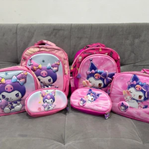 Morral Escolar 3D con Lonchera y Estuche - Organiza útiles, comida y materiales en un solo lugar
