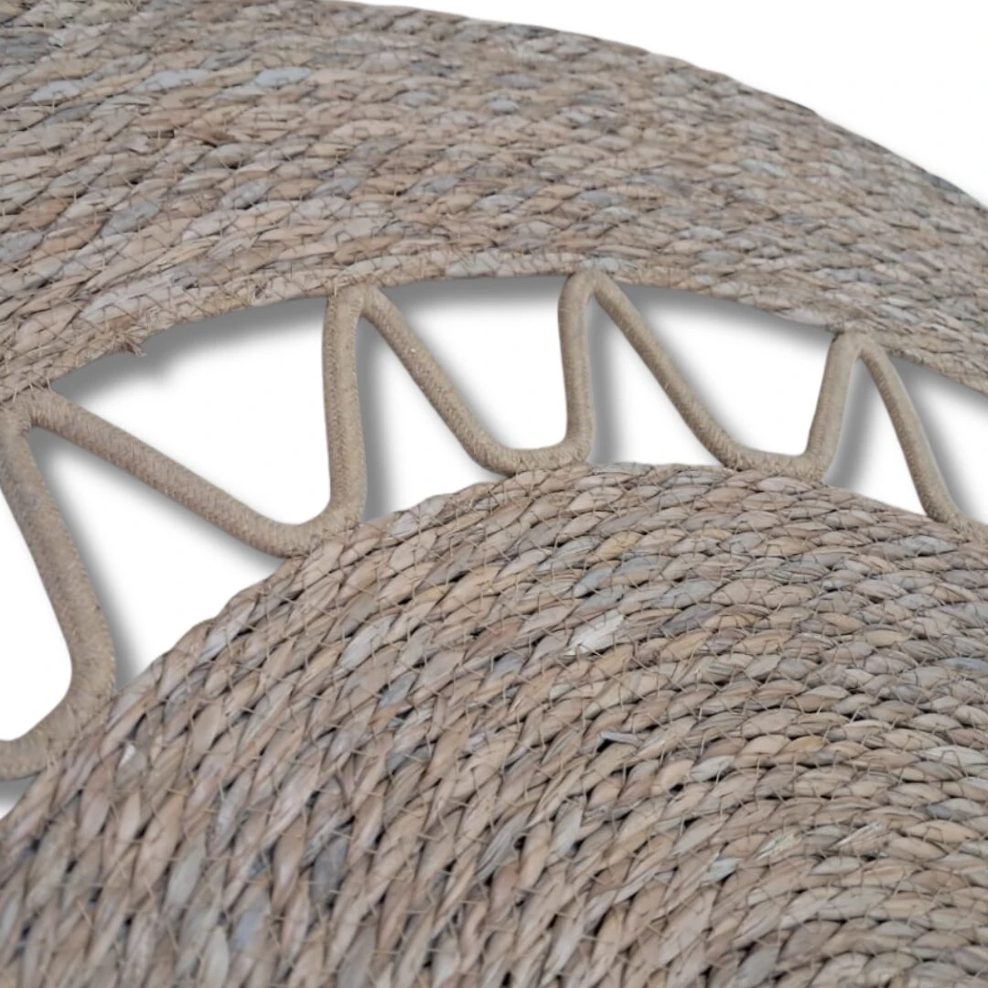 Tapete Redondo de Yute Artesanal 95 cm - Transforma tu espacio con textura orgánica natural