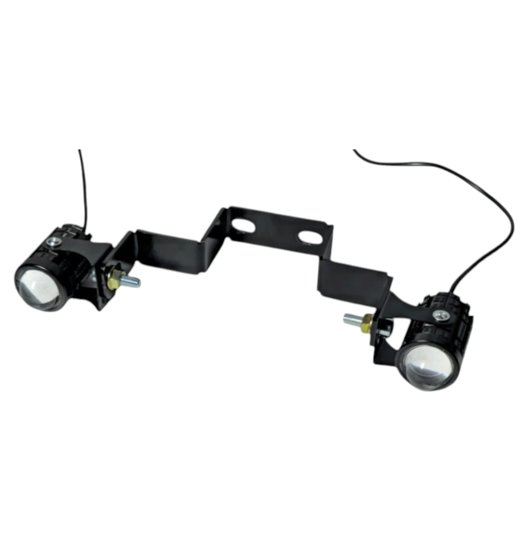 Soporte acero inoxidable horquilla Honda Mt 15 - Mejora visibilidad nocturna instalando luces auxiliares
