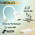 Adaptador Convertidor Mini Display 4K - Imagen 6