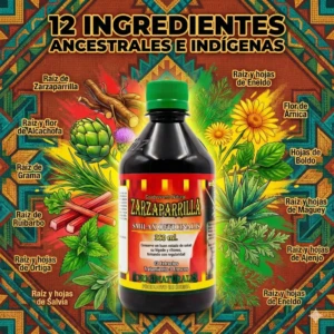 Set x2 Jarabe de Zarzaparrilla Natural - Desintoxica la sangre y limpia la piel