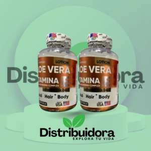 Cápsulas Faciales de Aloe Vera y Vitamina E - Hidratan la piel y calman rojeces