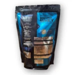 Saco de proteína Whey Soluna sabor vainilla, 750g, con etiqueta frontal visible mostrando información nutricional y detalles del producto.
