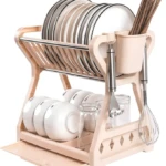 Escurridor Platos Loza Cocina Negro 2Niv