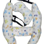 Cojín ergonómico H para bebé con soporte cervical - Protege el sueño y la postura del niño en viajes largos - Imagen 2