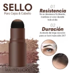Set x3 Sello para cejas y cabello con polvo resistente al agua - Define tu mirada y disimula zonas despobladas al instante