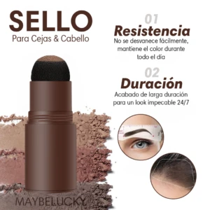 Set x3 Sello para cejas y cabello con polvo resistente al agua - Define tu mirada y disimula zonas despobladas al instante