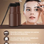 Set x3 Sello para cejas y cabello con polvo resistente al agua - Define tu mirada y disimula zonas despobladas al instante - Imagen 2