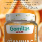 Gomitas con Vitamina C y Zinc 60 Unidades - Refuerzan las defensas del organismo - Imagen 2