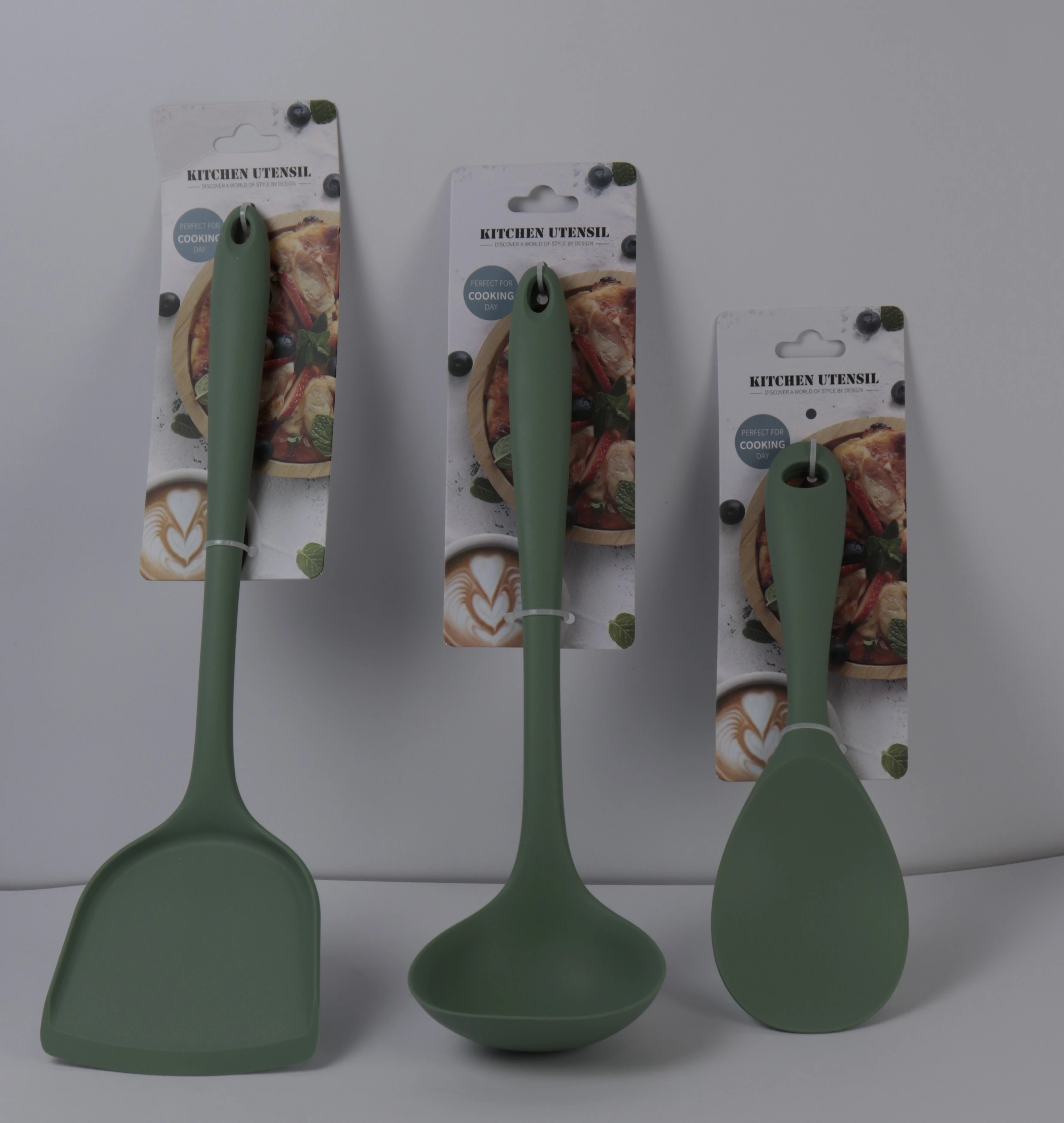 Set Utensilios de Cocina en Silicona X 3