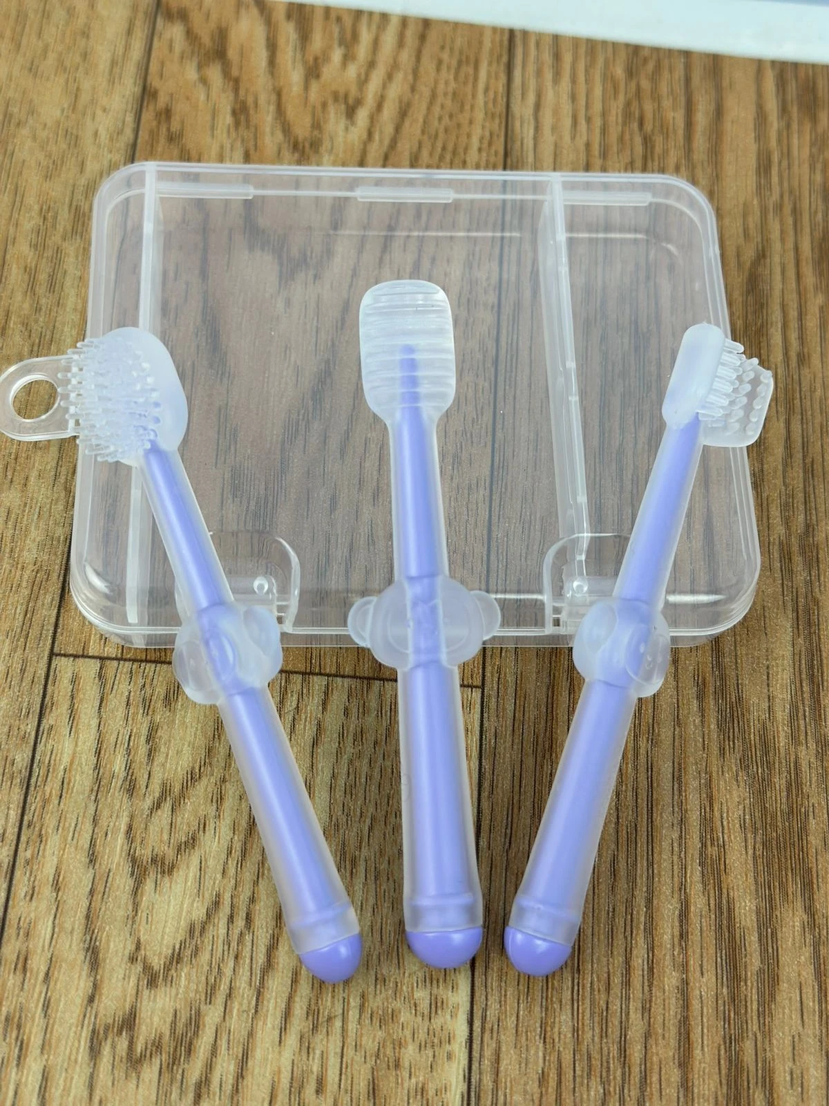 Set x3 Cepillo Dedal de Silicona para Bebé - Limpia encías y alivia dentición - Imagen 3