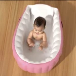 Bañera Infable Plegable Bebe con Bomba - Imagen 4